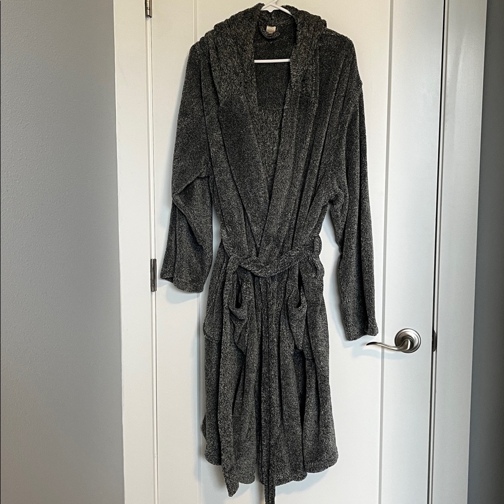 St. John's Bay Gray Hooded Robe